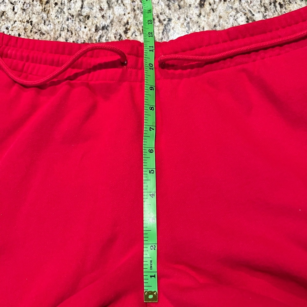 Aritzia TNA Cozy AF Fleece Sweatpants Red - Picture 6 of 8
